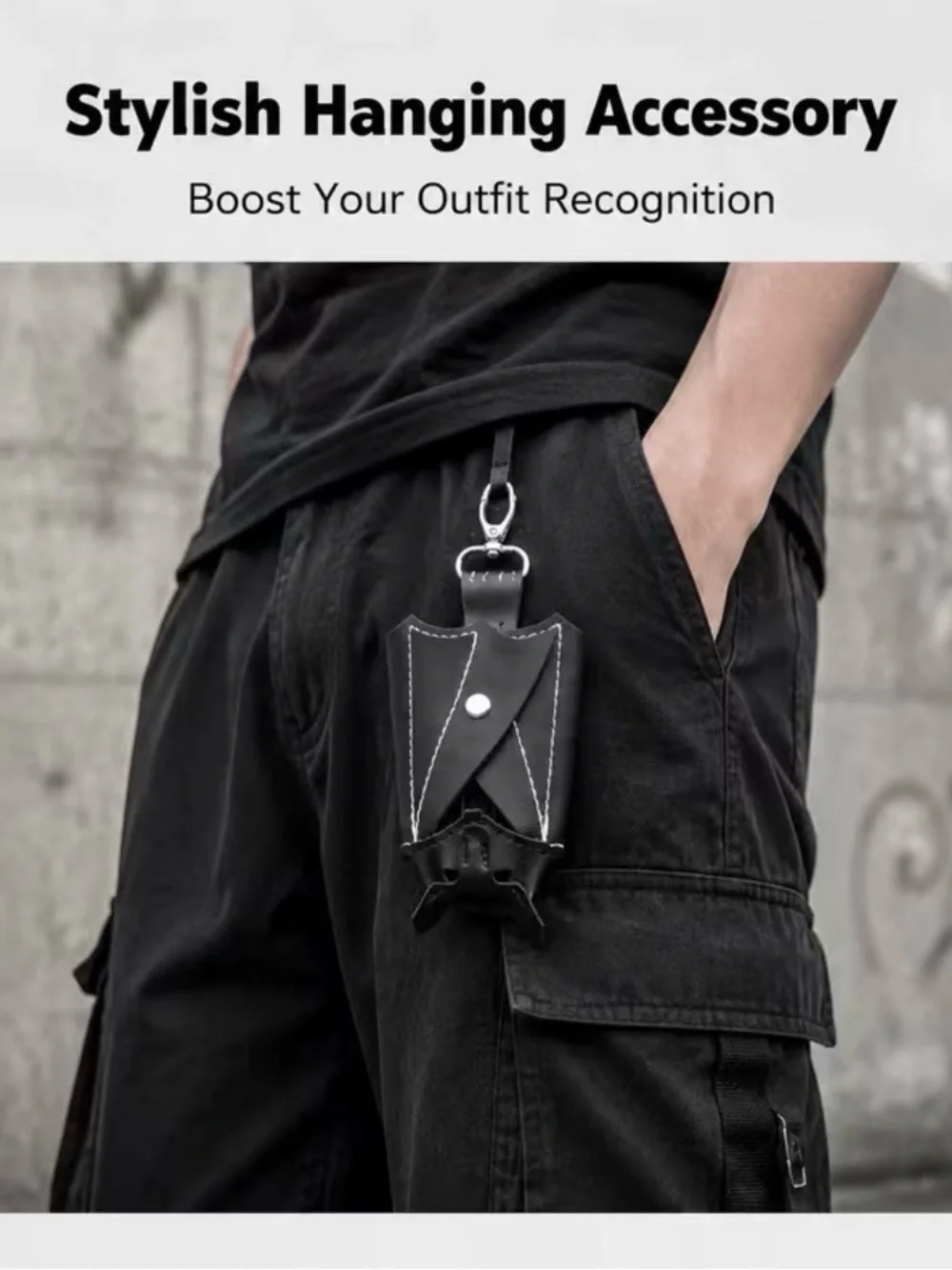 🆕 Vegan Leather - Spooky - Bat Wing - Coin - Belt Pouch - Keychain - Bag Charm